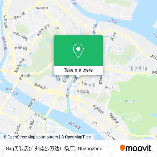 Gxg男装店(广州南沙万达广场店) map