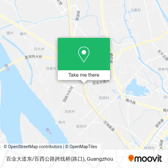 百业大道东/百西公路跨线桥(路口) map