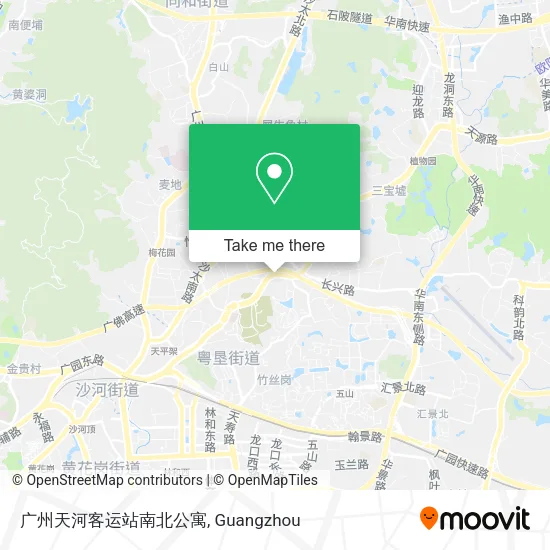 广州天河客运站南北公寓 map
