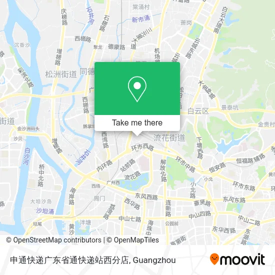 申通快递广东省通快递站西分店 map