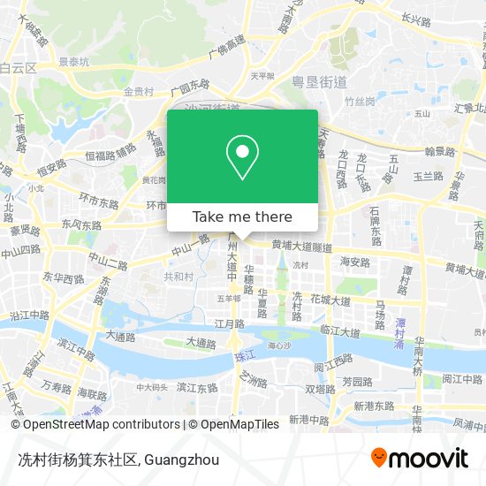冼村街杨箕东社区 map