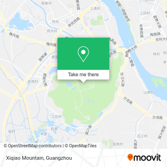 Xiqiao Mountain map