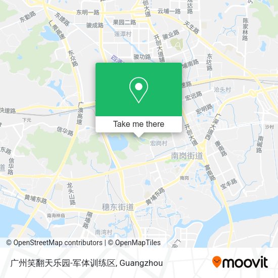 广州笑翻天乐园-军体训练区 map