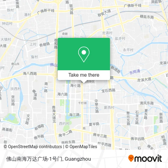 佛山南海万达广场-1号门 map