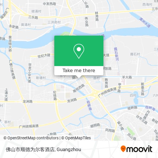 佛山市顺德为尔客酒店 map