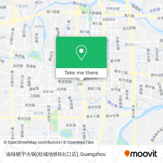 渝味晓宇火锅(桂城地铁B出口店) map