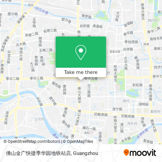 佛山金广快捷季华园地铁站店 map