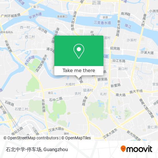 石北中学-停车场 map