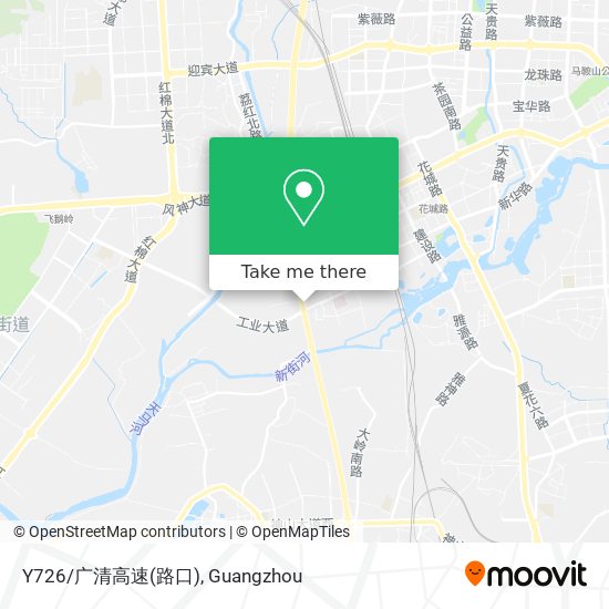 Y726/广清高速(路口) map
