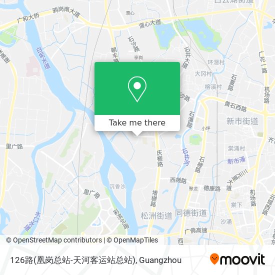 126路(凰岗总站-天河客运站总站) map