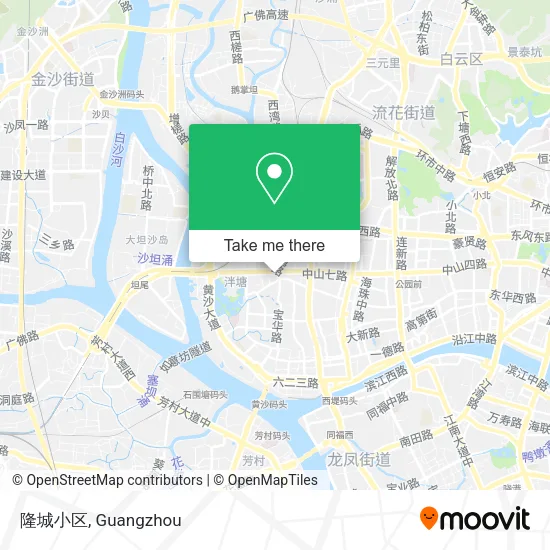 隆城小区 map