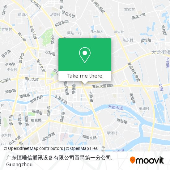广东恒唯信通讯设备有限公司番禺第一分公司 map