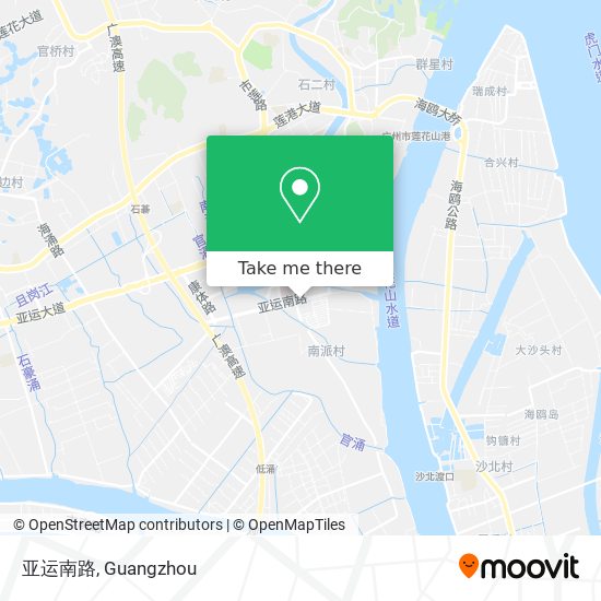 亚运南路 map