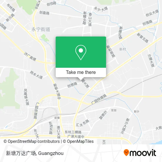 新塘万达广场 map