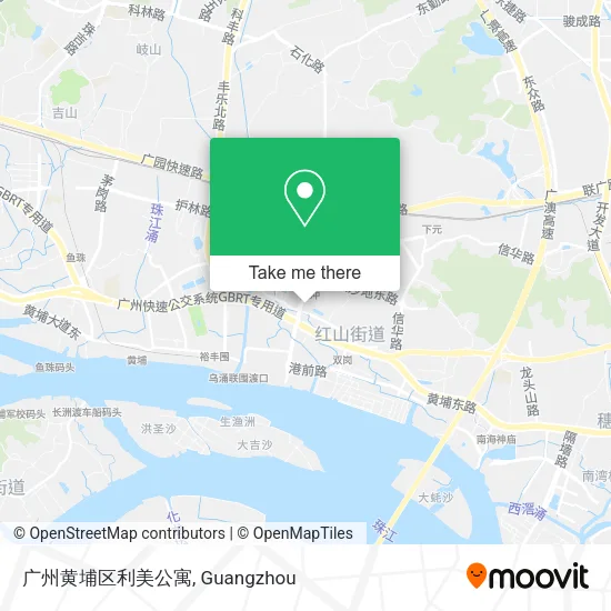 广州黄埔区利美公寓 map