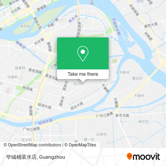 华城桶装水店 map