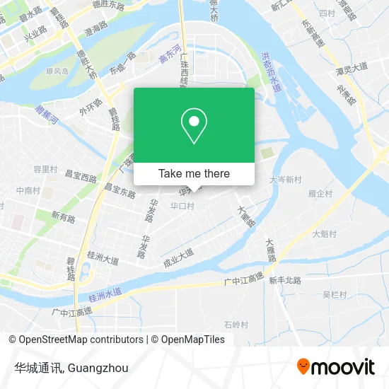 华城通讯 map