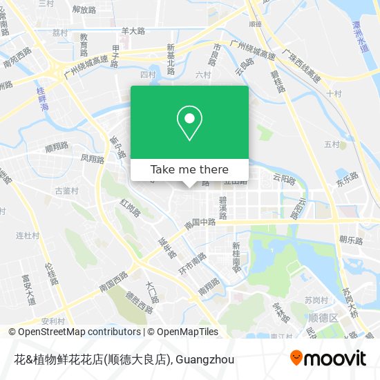 花&植物鲜花花店(顺德大良店) map