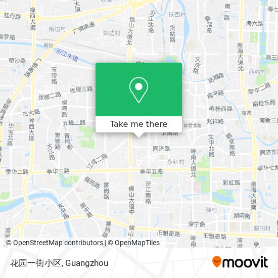花园一街小区 map