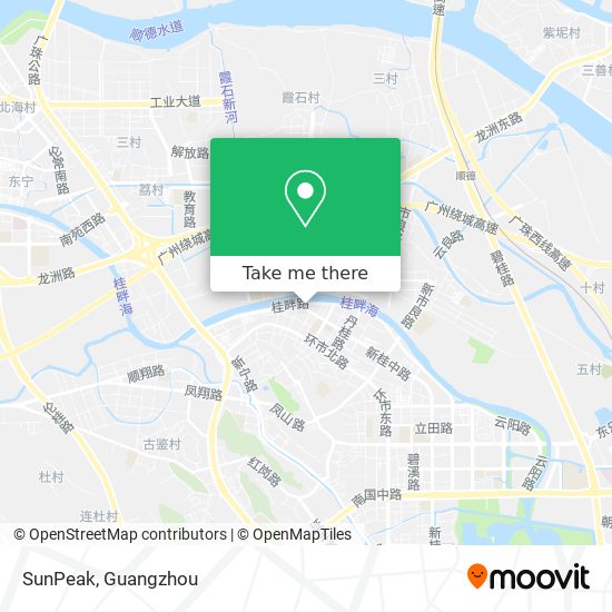 SunPeak map