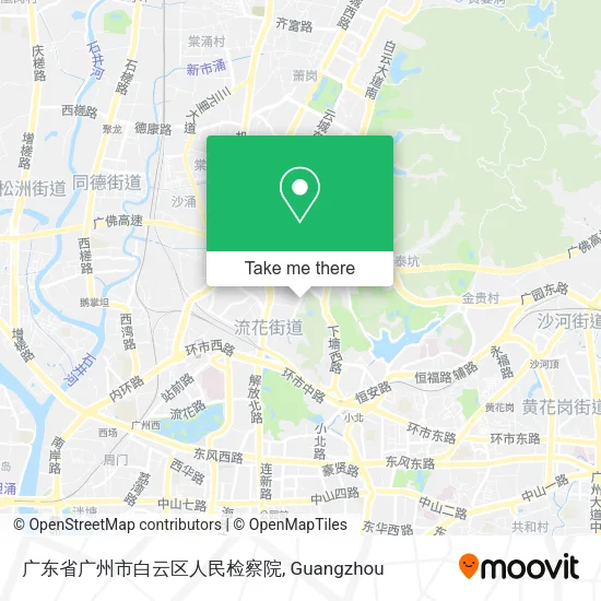 广东省广州市白云区人民检察院 map