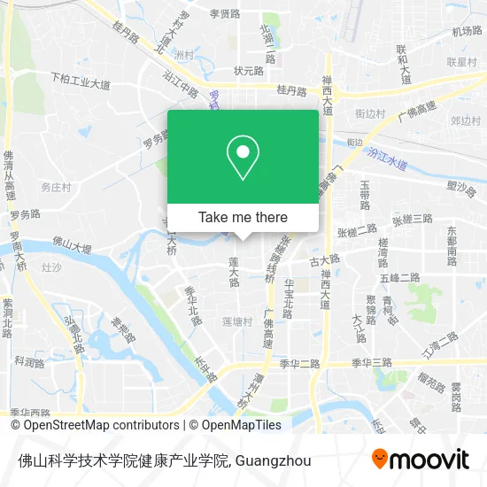佛山科学技术学院健康产业学院 map