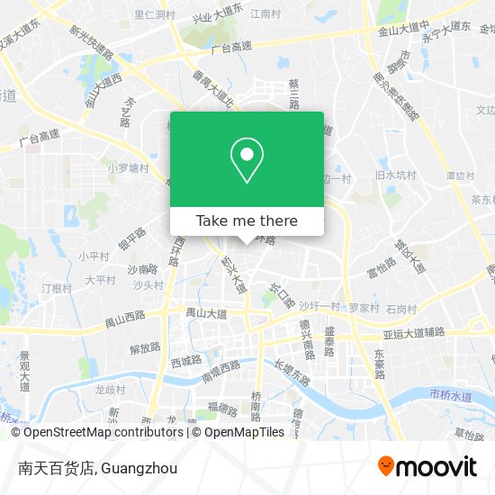 南天百货店 map