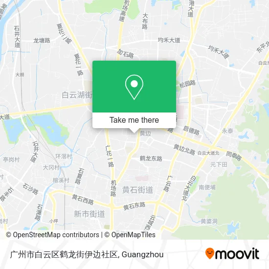 广州市白云区鹤龙街伊边社区 map