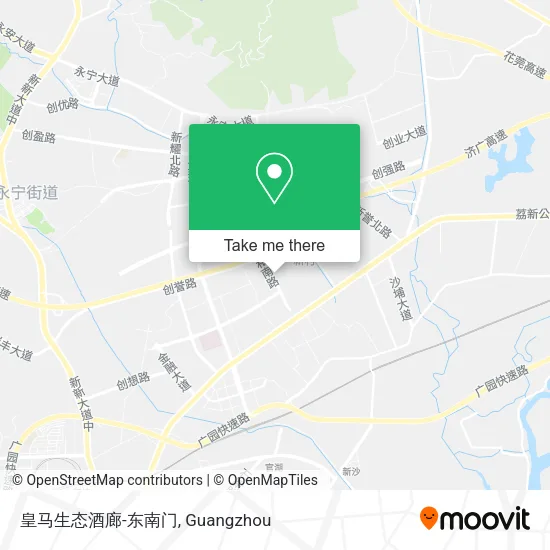 皇马生态酒廊-东南门 map
