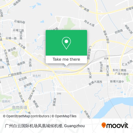 广州白云国际机场凤凰城候机楼 map