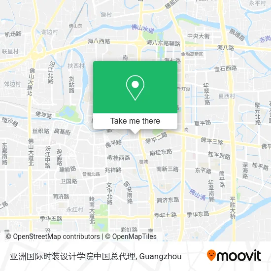 亚洲国际时装设计学院中国总代理 map