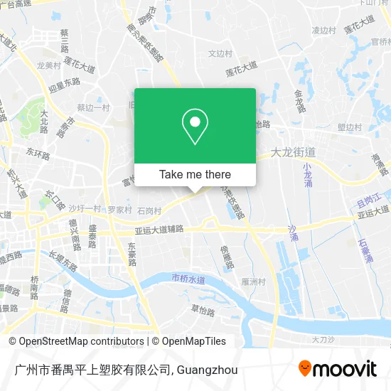 广州市番禺平上塑胶有限公司 map