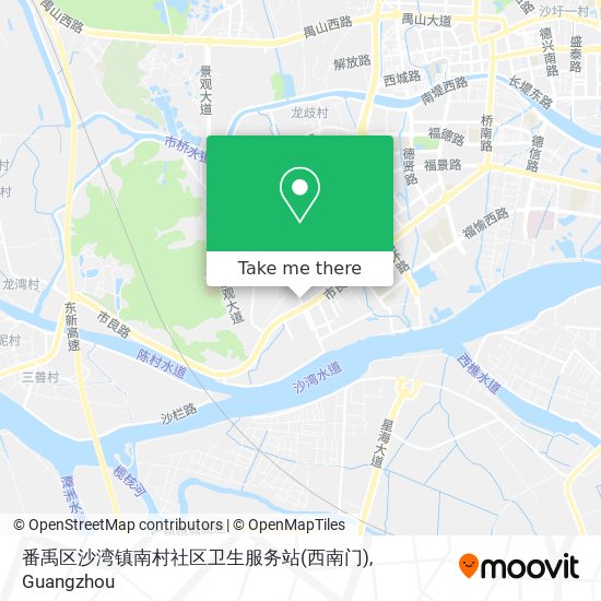 番禹区沙湾镇南村社区卫生服务站(西南门) map