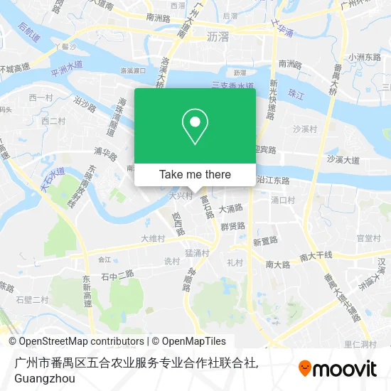 广州市番禺区五合农业服务专业合作社联合社 map