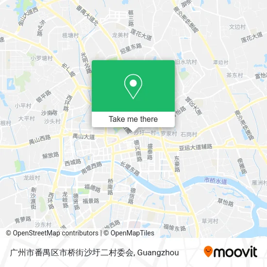 广州市番禺区市桥街沙圩二村委会 map