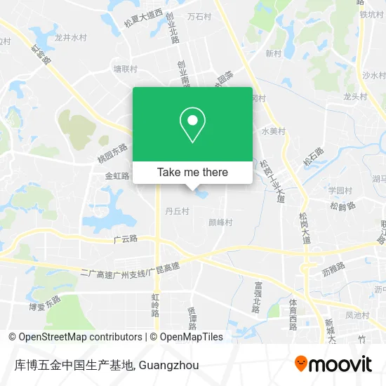 库博五金中国生产基地 map