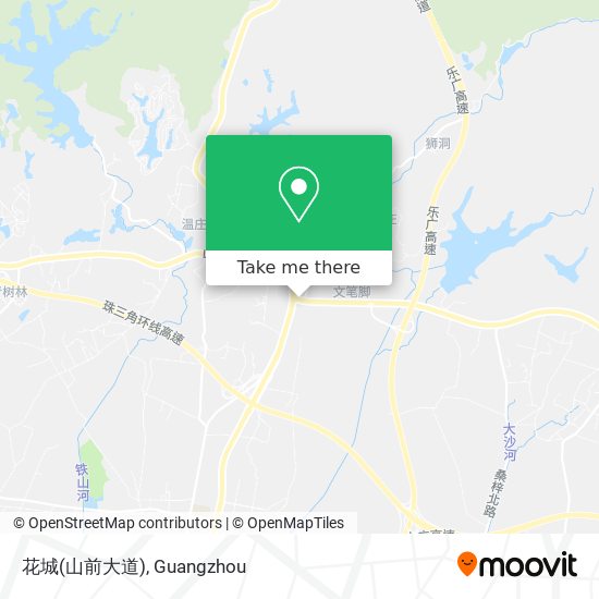 花城(山前大道) map