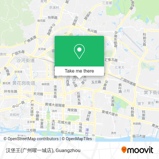 汉堡王(广州曜一城店) map