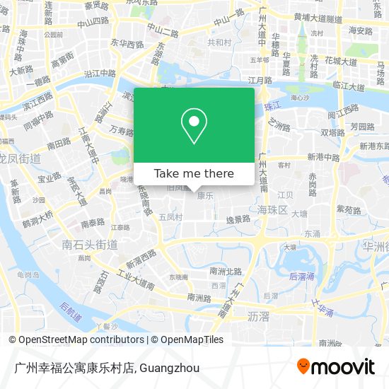 广州幸福公寓康乐村店 map