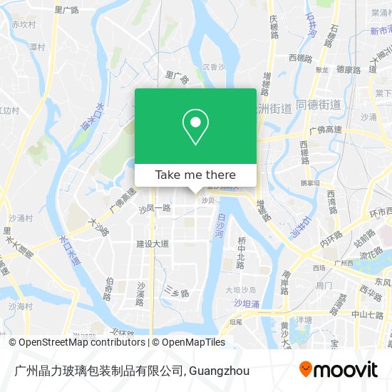 广州晶力玻璃包装制品有限公司 map
