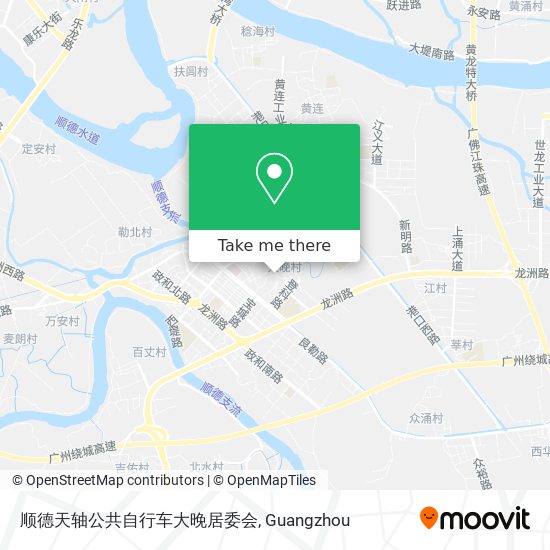 顺德天轴公共自行车大晚居委会 map