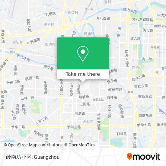 岭南坊小区 map