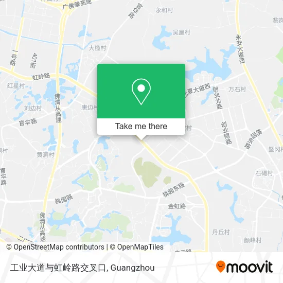 工业大道与虹岭路交叉口 map