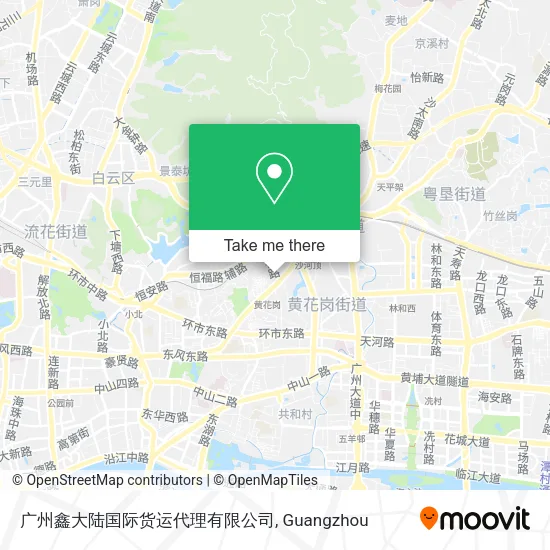 广州鑫大陆国际货运代理有限公司 map