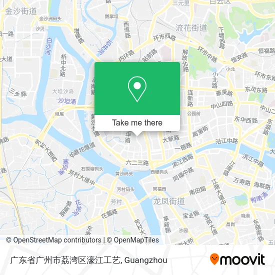 广东省广州市荔湾区濠江工艺 map