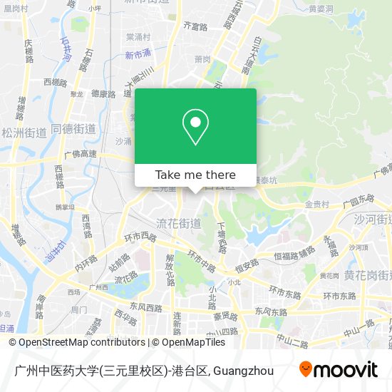 广州中医药大学(三元里校区)-港台区 map