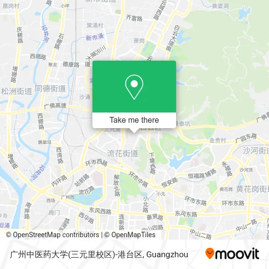 广州中医药大学(三元里校区)-港台区 map