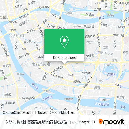 东晓南路/新滘西路东晓南路隧道(路口) map