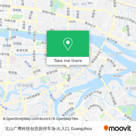 北山广鹰科技创意园停车场-出入口 map