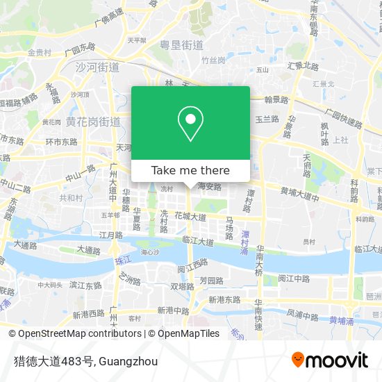 猎德大道483号 map